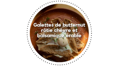 Galettes de butternut rôtie chèvre et balsamique érable