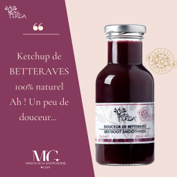 ketchup gastronomique de betterave 100% naturel