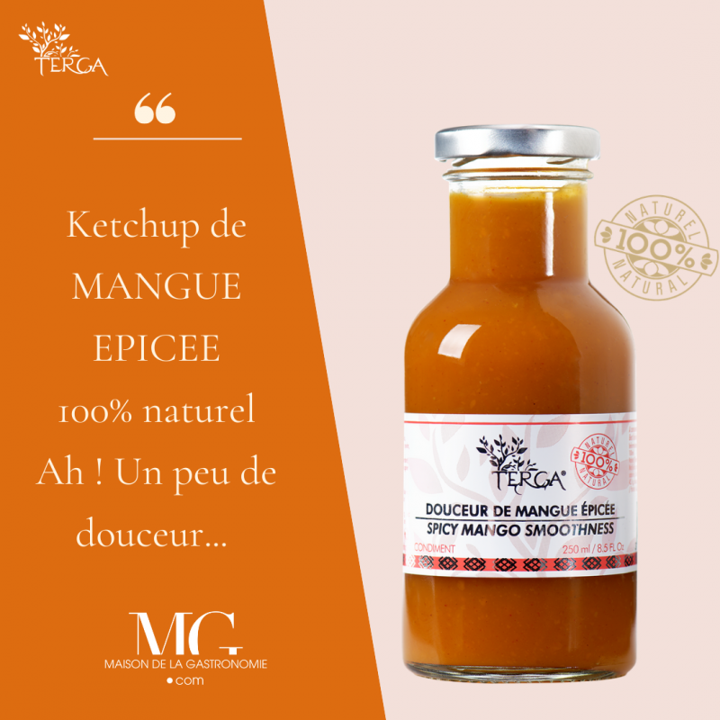 ketchup gastronomique de mangue 100% naturel