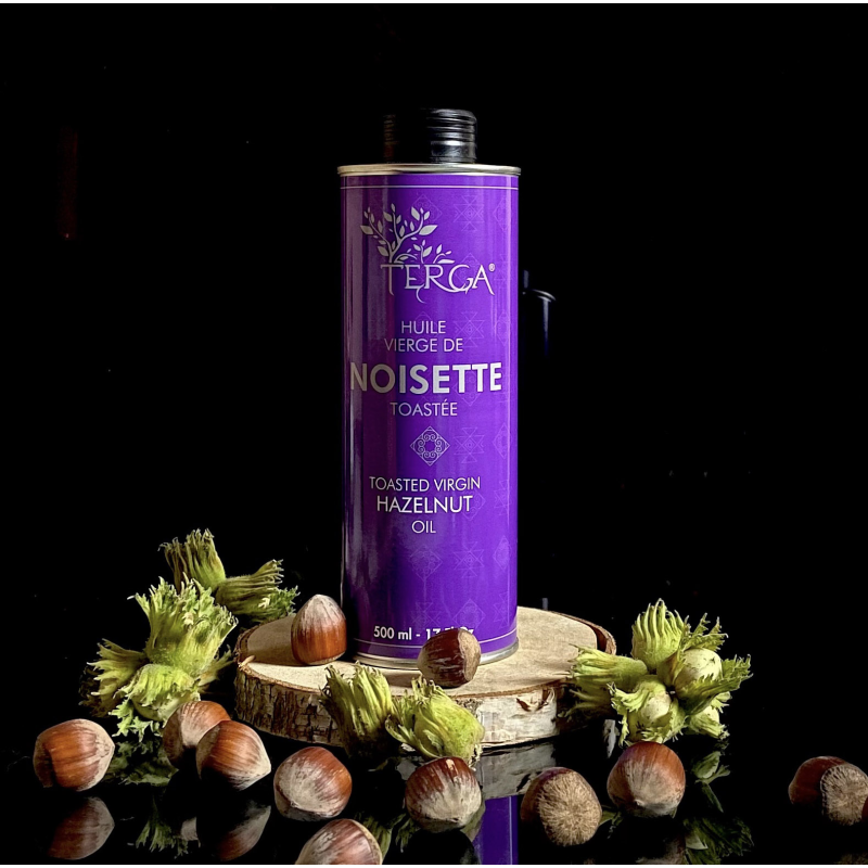 huile de noisette vierge toastée