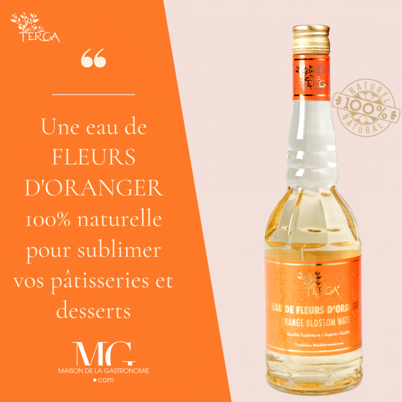 Duo d'eaux florales 100% naturelles : eau de fleurs d'oranger et eau de rose premium