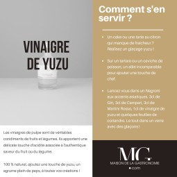 VINAIGRE DE YUZU TERGA PREMIUM - 100% NATUREL