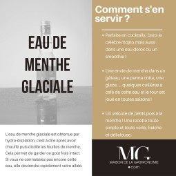 Eau de Menthe Glaciale TERGA - 100% naturelle PREMIUM