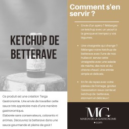 KETCHUP GASTRONOMIQUE DE BETTERAVES TERGA PREMIUM - 100% NATUREL
