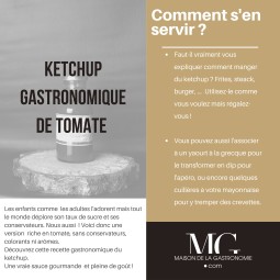 KETCHUP GASTRONOMIQUE DE TOMATE TERGA PREMIUM - 100% NATUREL
