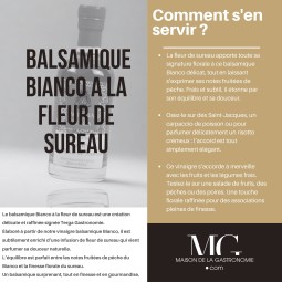 BALSAMIQUE BIANCO A LA FLEUR DE SUREAU ACETAIA DI TERGA PREMIUM - 100% NATUREL