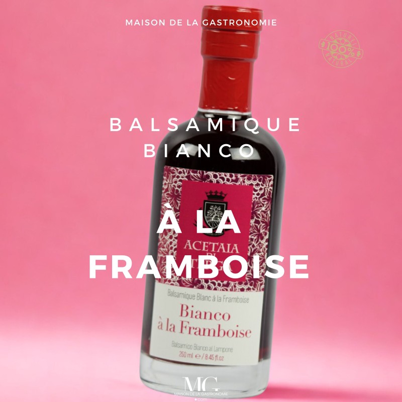 BALSAMIQUE BIANCO A LA FRAMBOISE ACETAIA DI TERGA PREMIUM - 100% NATUREL