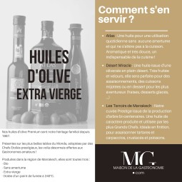 HUILE D'OLIVE BIO EXTRA VIERGE PREMIUM - ATLAS 750ML TERGA