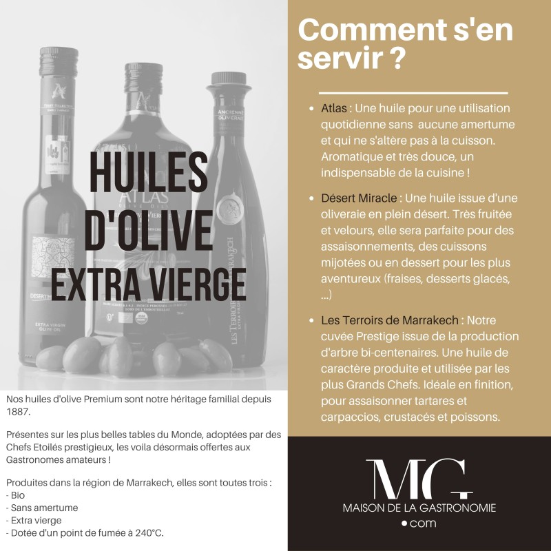 HUILE D'OLIVE EXTRA VIERGE BIO PREMIUM DESERT MIRACLE TERGA