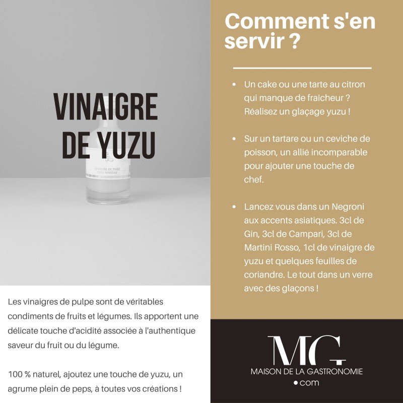 TRIO DE VINAIGRES D'AGRUMES D'EXCEPTION TERGA 100% NATUREL
