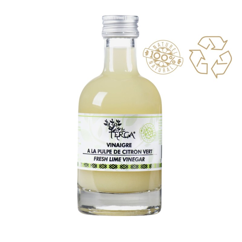 ANTI GASPI VINAIGRE A LA PULPE DE CITRON VERT TERGA PREMIUM - 100% NATUREL