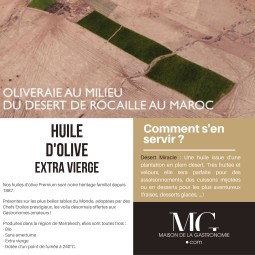 HUILE D'OLIVE EXTRA VIERGE BIO PREMIUM DESERT MIRACLE TERGA 5L