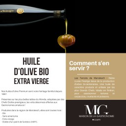 HUILE D'OLIVE EXTRA VIERGE BIO PREMIUM LES TERROIRS DE MARRAKECH TERGA
