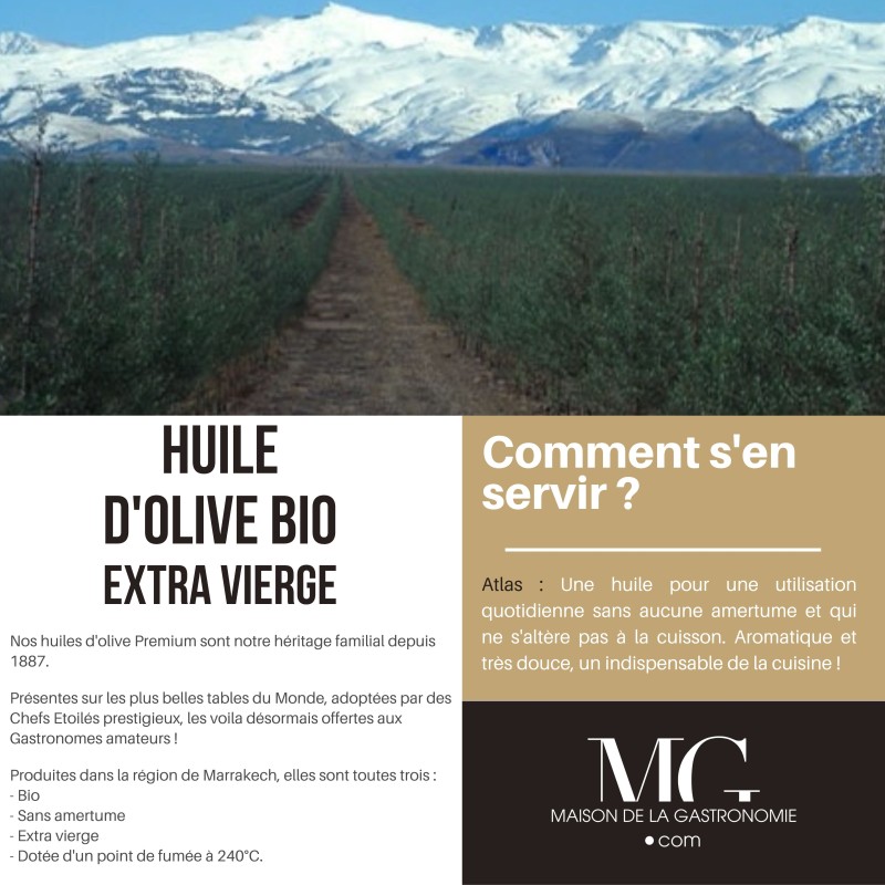 HUILE D'OLIVE EXTRA VIERGE BIO PREMIUM ATLAS 5L TERGA
