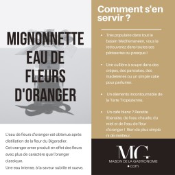 MIGNONNETTE EAU DE FLEURS D'ORANGER 100% NATURELLE PREMIUM TERGA