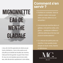 MIGNONNETTE EAU DE MENTHE 100% NATURELLE PREMIUM TERGA
