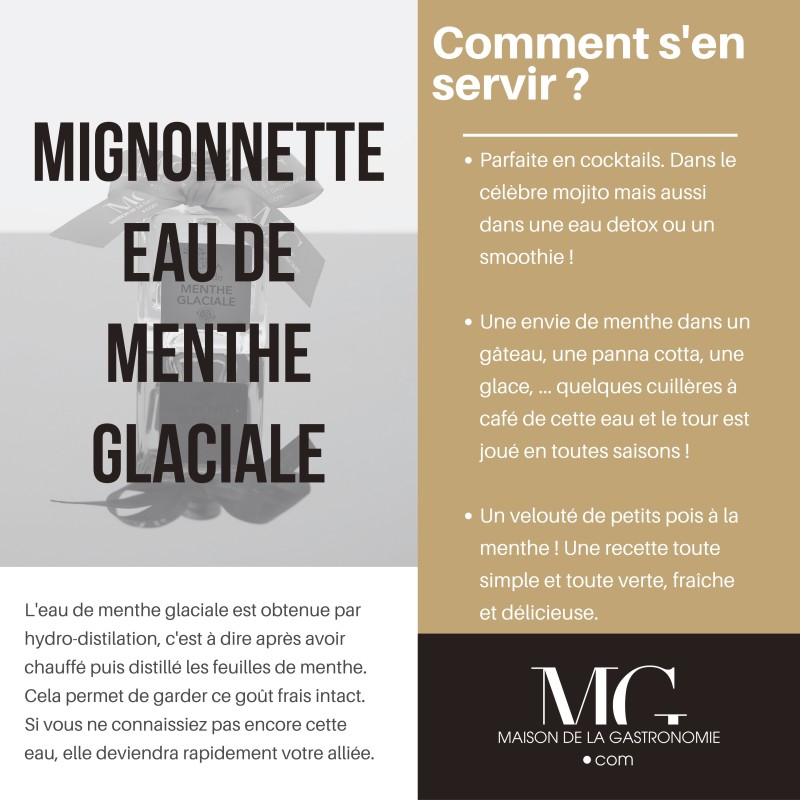 MIGNONNETTE EAU DE MENTHE 100% NATURELLE PREMIUM TERGA