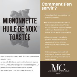 MIGNONNETTE HUILE DE NOIX TOASTEE VIERGE PREMIUM TERGA