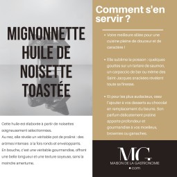 MIGNONNETTE HUILE DE NOISETTE TOASTEE VIERGE PREMIUM TERGA