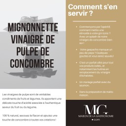 MIGNONNETTE VINAIGRE DE CONCOMBRE PREMIUM TERGA