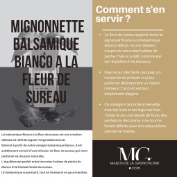 MIGNONNETTE BALSAMIQUE BIANCO A LA FLEUR DE SUREAU ACETAIA DI TERGA PREMIUM - 100% NATUREL