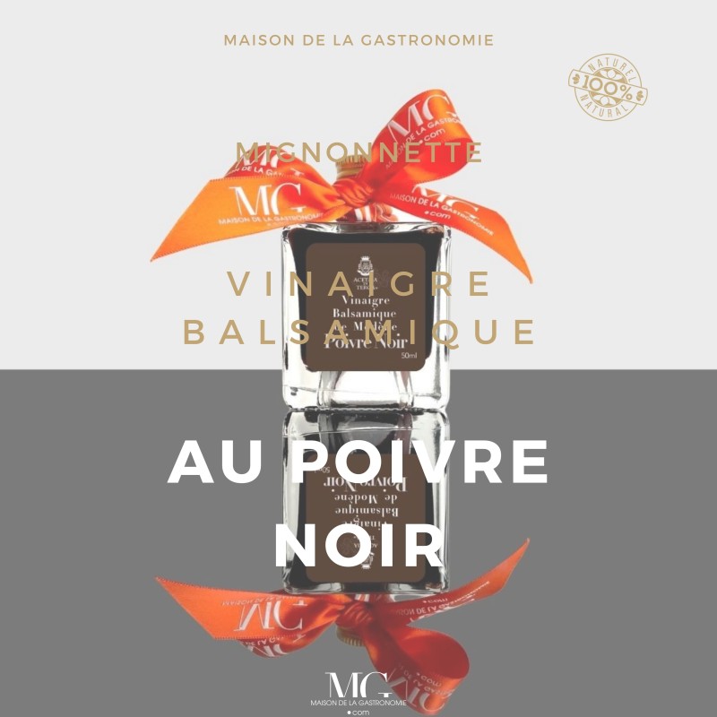 MIGNONNETTE VINAIGRE BALSAMIQUE IGP DE MODENE ET POIVRE NOIR ACETAIA DI TERGA