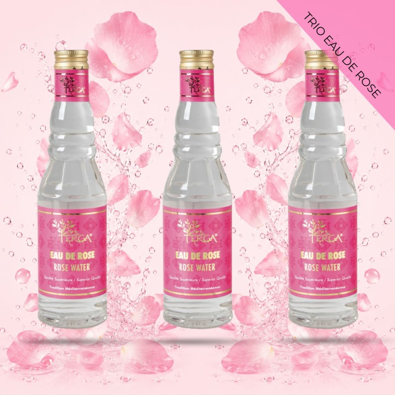 ANTI GASPI TRIO D'EAU DE ROSE TERGA PREMIUM - 100% NATUREL